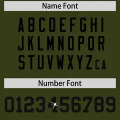 Olive Black Sequin Lettering Football Jersey 4