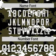 Olive Black-White Camo Authentic Football Jersey 4
