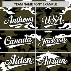 Olive Black-White Camo Varsity Full-Zip Letterman Bomber Jacket 3