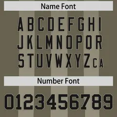 Olive Camel Vertical Fine Stripe Gradient Football Jersey 4
