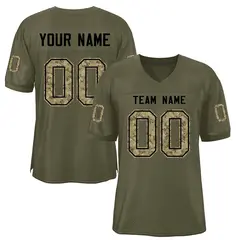 Olive Camo Classic Mesh Authentic Football Jersey
