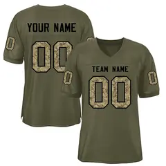 Olive Camo Classic Mesh Authentic Football Jersey