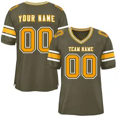 Olive Classic Authentic Football Jersey 1