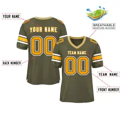 Olive Classic Authentic Football Jersey 2
