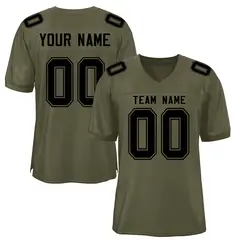 Olive Classic Mesh Authentic Football Jersey 1