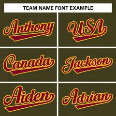 Olive Crimson-Gold Varsity Full-Snap Letterman Jacket 5