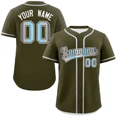 Olive Demiboy Pride Month Classic Authentic Baseball Jersey