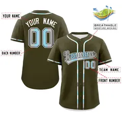 Olive Demiboy Pride Month Classic Authentic Baseball Jersey 2