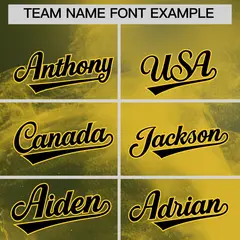 Olive Gold Black Skeleton Graffiti Quick Dry Baseball Jersey 3