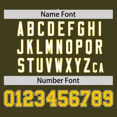 Olive Gold Half Stripe Authentic Baseball Jersey 4