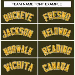Olive Gold Olive-Khaki Classic Hockey Jersey 3