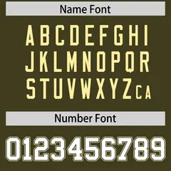 Olive Khaki Camo Authentic Football Jersey 4