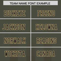 Olive Light Brown Vertical Fine Stripe Gradient Football Jersey 3