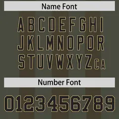 Olive Light Brown Vertical Fine Stripe Gradient Football Jersey 4