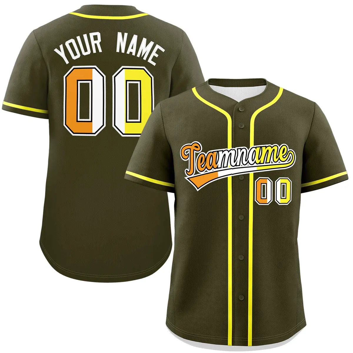 Olive Maverique Pride Month Baseball Jersey