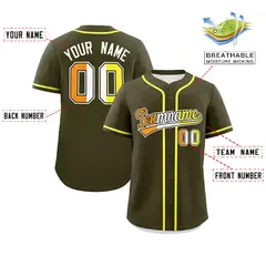 Olive Maverique Pride Month Baseball Jersey 2