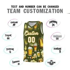 Olive National Beer Day Beer Bubble Basketball Jersey 4