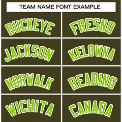 Olive Neon Green-White Varsity Full-Snap Letterman Jacket 5
