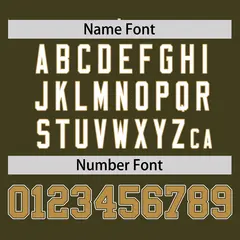 Olive Old Gold Half Stripe Authentic Baseball Jersey 4