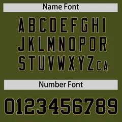 Olive Old Gold Thick Striped Star Pattern Baseball Jersey 4