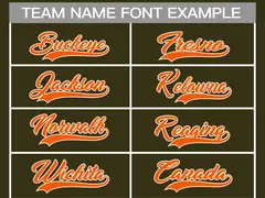Olive Orange-White Classic Hockey Jersey 3