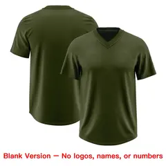 Olive Pink Sequin Lettering Stretch Football Jersey 7