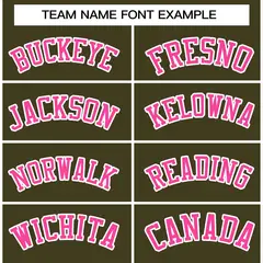 Olive Pink-White Classic Varsity Full-Snap Letterman Jacket 5