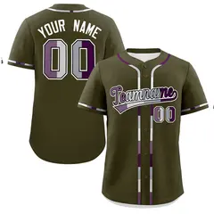 Olive Pride Month Classic Style Genderless Baseball Jersey 1