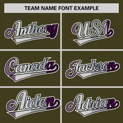 Olive Purple Pride Month Classic Baseball Jersey 3