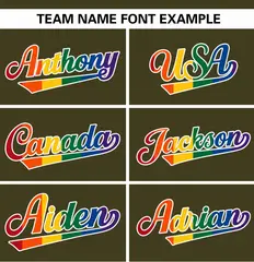 Olive Rainbow Pride Month Raglan Sleeves Baseball Jersey 3