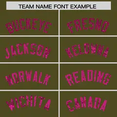 Olive Sequined Trim Athletic Basketball Jersey 3
