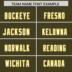 Olive Two-Tone Shoulder Cut Authentic Football Jersey 3