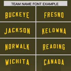 Olive Yellow Vertical Gradient Stripe Football Jersey 3