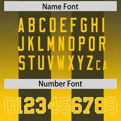 Olive Yellow Vertical Gradient Stripe Football Jersey 4