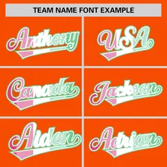 Orange Abrosexual Pride Month Baseball Jersey 3