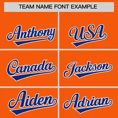 Orange American Flag Varsity Letterman Bomber Jacket 3