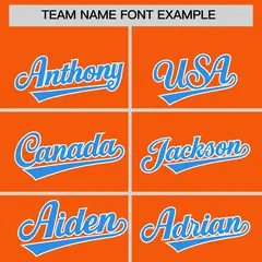 Orange American Flag Varsity Letterman Bomber Jacket 3