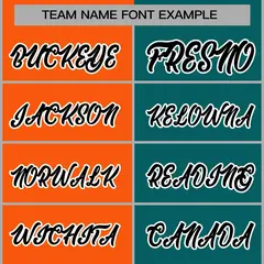 Orange Aqua-Black Two Tone Split Varsity Letterman Jacket 5