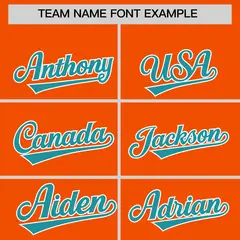 Orange Aqua Color Block Varsity Letterman Jacket Hoodie 5