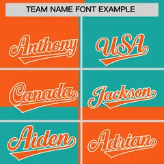 Orange Aqua Color Block Varsity Letterman Jacket Hoodie 5