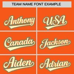 Orange Aqua-Cream Camo Raglan Varsity Letterman Hoodie Jacket 5