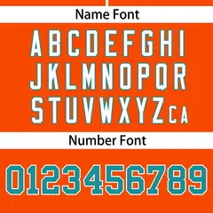 Orange Aqua Flame Graffiti Authentic Baseball Jersey 4