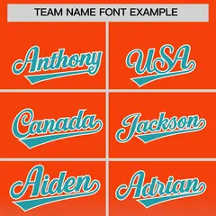 Orange Aqua Gradient Letterman Varsity Jacket Hoodie 5