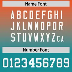 Orange Aqua Gradient Side Pattern Authentic Football Jersey 4