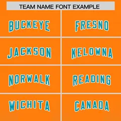 Orange Aqua Gradient Vertical Stripe Fashion Football Jersey 3
