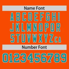 Orange Aqua Horizontal Stripe Pullover Baseball Jersey 4