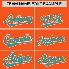 Orange Aqua Ice Cream Helmet Pattern Hockey Jersey 3