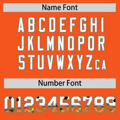 Orange Aqua Ice Cream Helmet Pattern Hockey Jersey 4