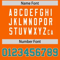 Orange Aqua Raglan Sleeves Authentic Football Jersey 4