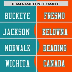 Orange Aqua Split Mesh Authentic Fashion Football Jersey 3